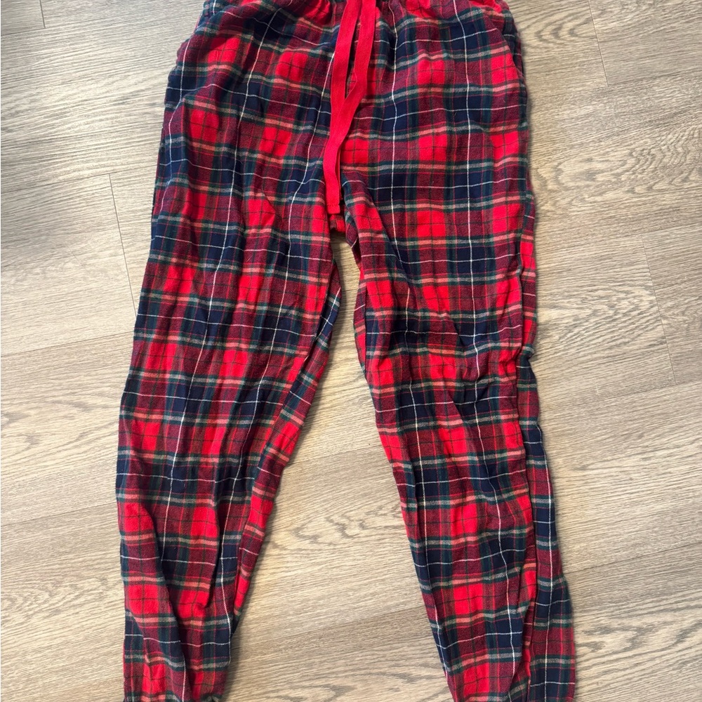 Old Navy Red and black and green  Plaid Pajama Pants